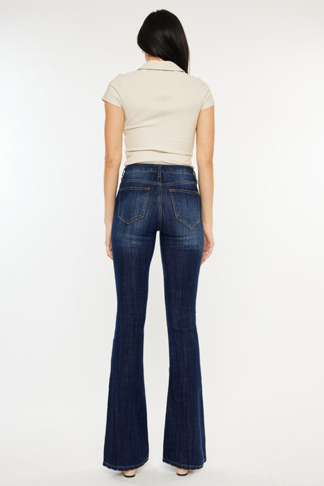 Kancan Full Size Mid Rise Slim Flare Jeans  Jessie Knowles