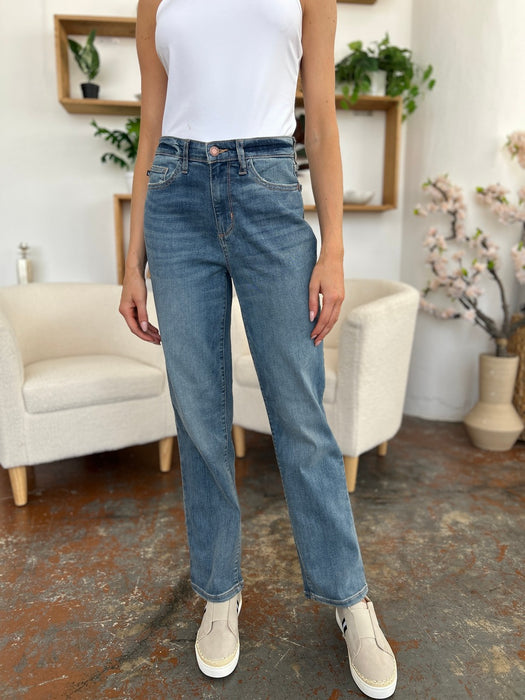 Judy Blue Full Size High Waist Straight Jeans  Jessie Knowles