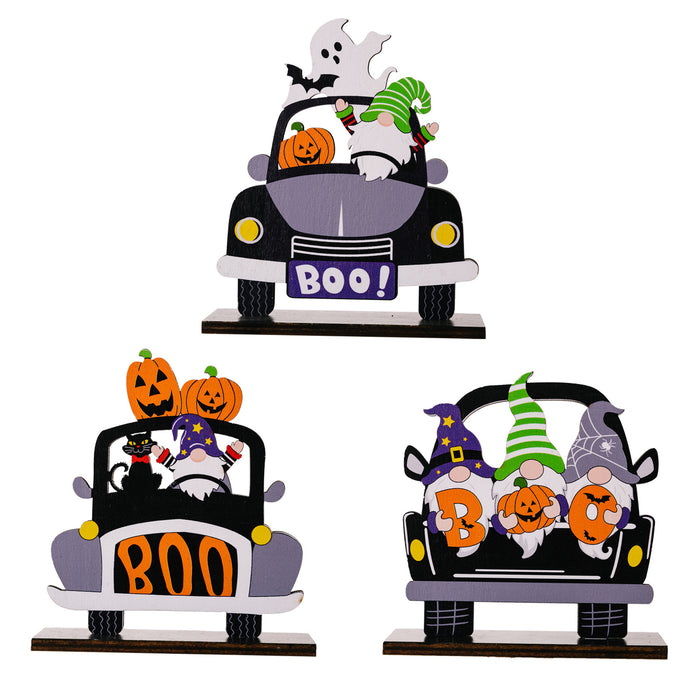 3-Piece Halloween Element Car-Shape Ornaments DECOR Jessie Knowles