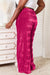 Double Take Full Size High Waist Tiered Shirring Velvet Wide Leg Pants  Jessie Knowles