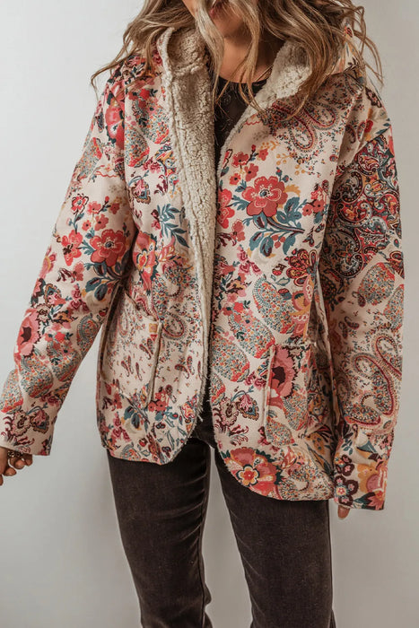 Printed Long Sleeve Hooded Jacket  Jessie Knowles