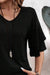 V-Neck Half Sleeve Blouse  Jessie Knowles