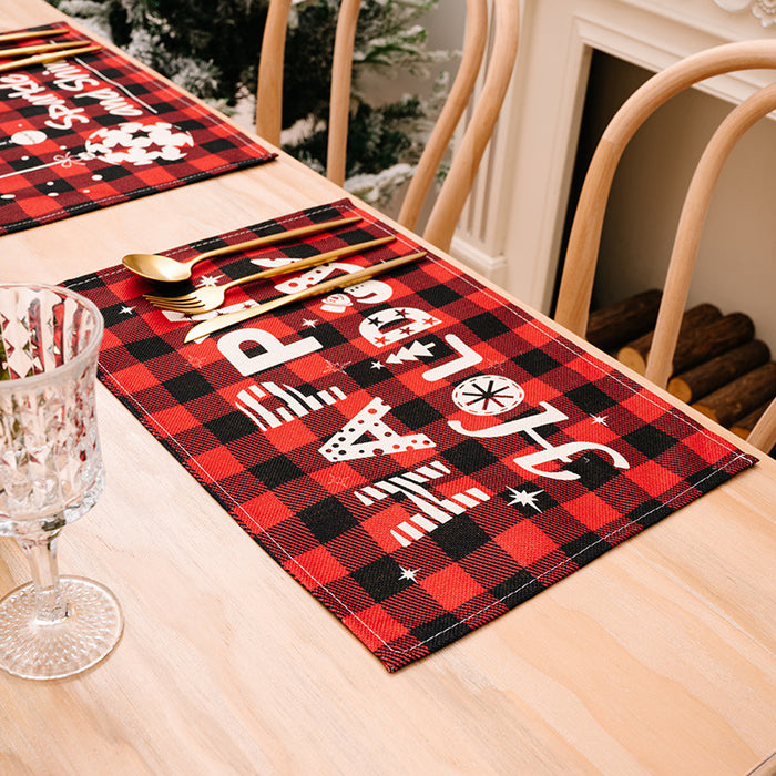 Assorted 2-Piece Plaid Placemats DECOR Jessie Knowles