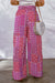 Full Size Drawstring Printed Wide Leg Pants  Jessie Knowles