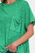 Zenana Pocketed Round Neck Dropped Shoulder T-Shirt  Jessie Knowles