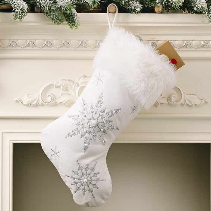 Snowflake Christmas Stocking  Jessie Knowles