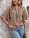 V-Neck Half Sleeve Blouse  Jessie Knowles