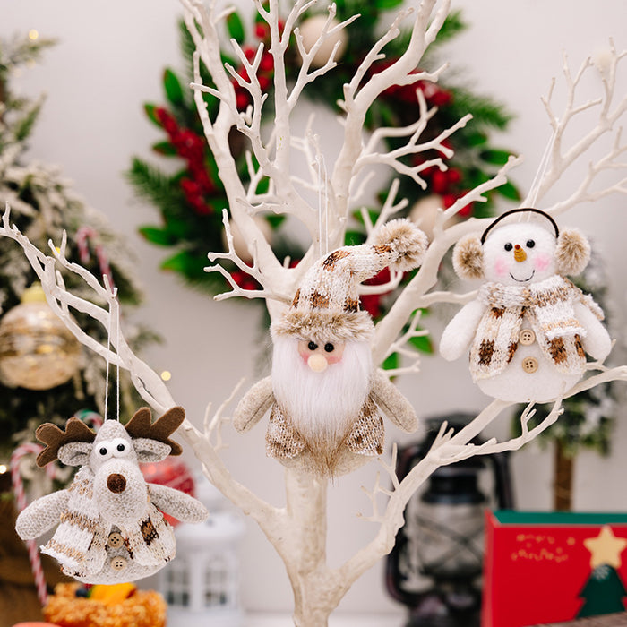 Santa Snowman Reindeer Hanging Ornament  Jessie Knowles