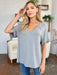 Basic Bae Full Size Bamboo Slit V-Neck Short Sleeve T-Shirt  Jessie Knowles