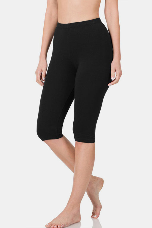 Zenana Full Size High Waist Capris  Jessie Knowles