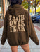 FAITH OVER FEAR Dropped Shoulder Hoodie  Jessie Knowles