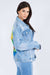 American Bazi Painted Back Distressed Denim Jacket JACKET Jessie Knowles