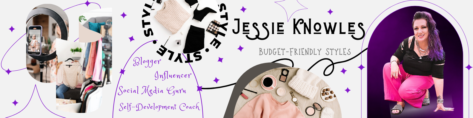 Banner Jessie Knowles Blogger Influencer Social Media Self Development Mindset Paparazzi Accessories Farmasi Influencer 