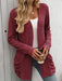 Mandy Open Front Long Sleeve Ribbed Cardigan  Jessie Knowles