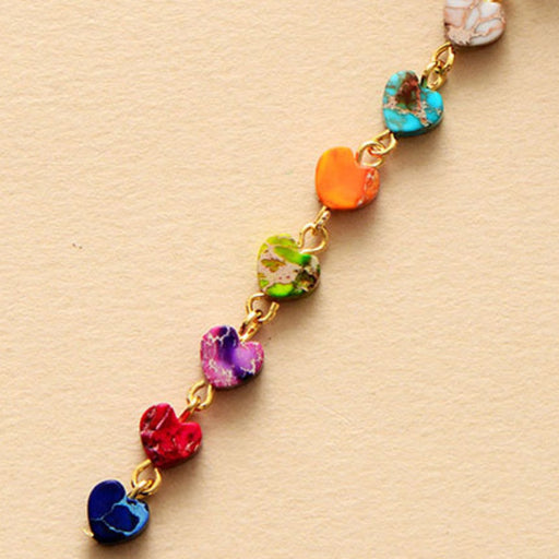 Heart Shape Natural Stone Necklace ACCESSORIES Jessie Knowles