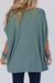 Oversized Ribbed Knit V Neck Dolman Short Sleeve Top TOPS Jessie Knowles