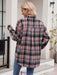 Mandy Pocketed Plaid Collared Neck Long Sleeve Shirt  Jessie Knowles