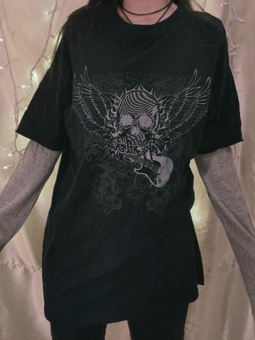 Graphic Round Neck Short Sleeve T-Shirt TOPS Jessie Knowles