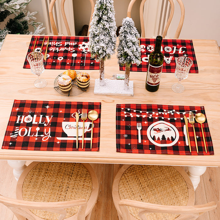 Assorted 2-Piece Plaid Placemats DECOR Jessie Knowles