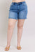 Judy Blue Full Size 2 Button Denim Shorts with Pockets Plus Size BOTTOMS Jessie Knowles
