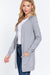 ACTIVE BASIC Open Front Long Sleeve Cardigan OUTERWEAR Jessie Knowles