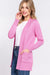 ACTIVE BASIC Ribbed Trim Open Front Cardigan OUTERWEAR Jessie Knowles