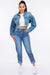 American Bazi High Waist Pleated Waist Mom Jeans JEANS Jessie Knowles