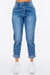 American Bazi High Waist Pleated Waist Mom Jeans JEANS Jessie Knowles