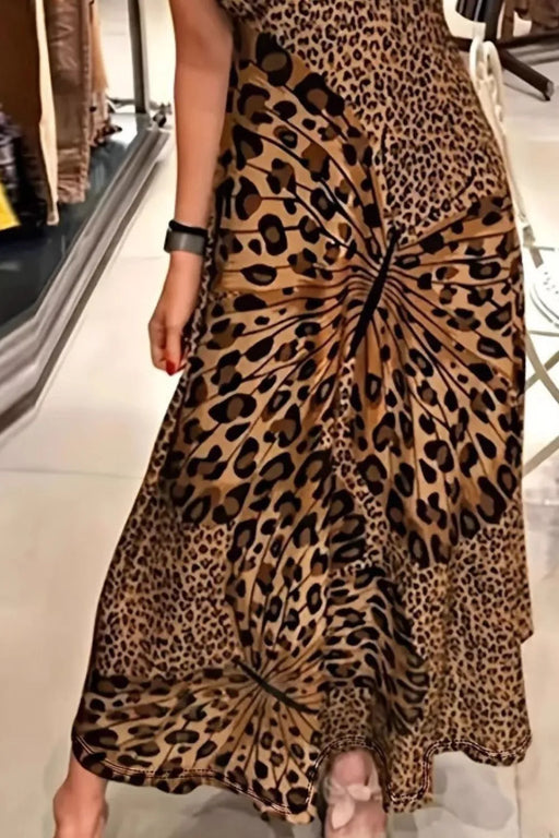 Butterfly Leopard Maxi Cami Dress DRESSES Jessie Knowles
