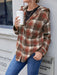 Ivy Lane Plaid Button Up Long Sleeve Hooded Jacket  Jessie Knowles