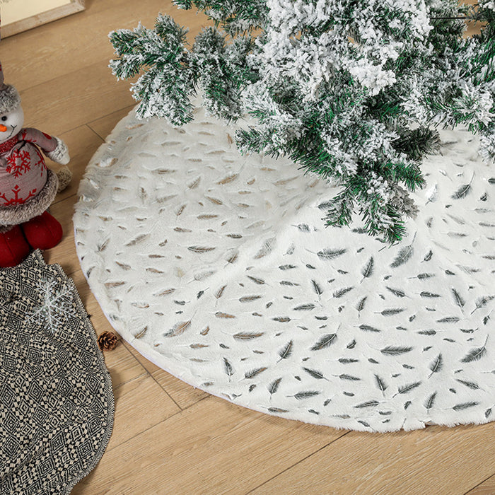 Feather Christmas Tree Skirt DECOR Jessie Knowles