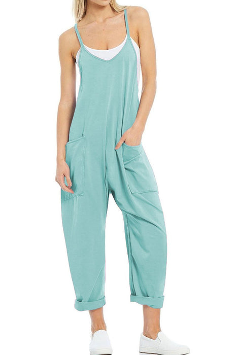 Lovelet Spaghetti Strap Jumpsuit with Pockets  Jessie Knowles