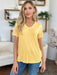 Basic Bae Bamboo V-Neck High-Low T-Shirt TOPS Jessie Knowles