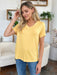 Basic Bae Bamboo V-Neck High-Low T-Shirt TOPS Jessie Knowles