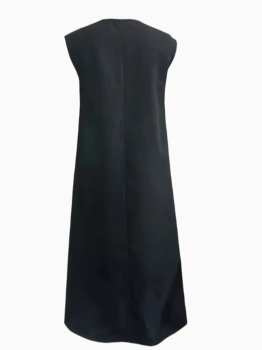 V-Neck Sleeveless Maxi Tank Dress DRESSES Jessie Knowles