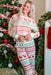 Christmas Element Round Neck Top and Pants Lounge Set  Jessie Knowles