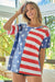 BiBi American Flag Theme Short Sleeve T-Shirt TOPS Jessie Knowles