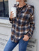 Ivy Lane Plaid Button Up Long Sleeve Hooded Jacket  Jessie Knowles