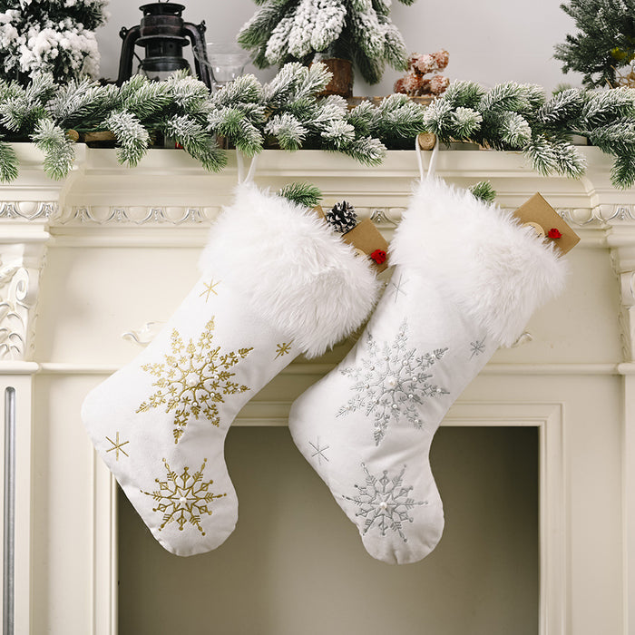 Snowflake Christmas Stocking  Jessie Knowles