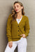 Zenana Kiss Me Tonight Full Size Button Down Cardigan in Chartreuse  Jessie Knowles