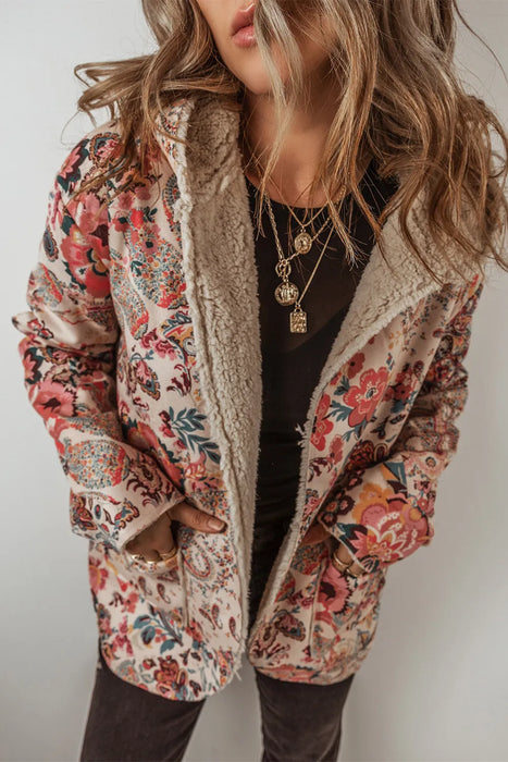 Printed Long Sleeve Hooded Jacket  Jessie Knowles