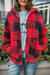 Double Take Full Size Plaid Long Sleeve Hooded Coat  Jessie Knowles