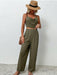 Crisscross Back Cropped Top and Pants Set  Jessie Knowles