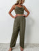 Crisscross Back Cropped Top and Pants Set  Jessie Knowles