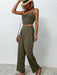 Crisscross Back Cropped Top and Pants Set  Jessie Knowles