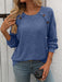 Mandy Decor Button Long Sleeve Ribbed T-Shirt  Jessie Knowles