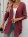 Mandy Open Front Long Sleeve Ribbed Cardigan  Jessie Knowles