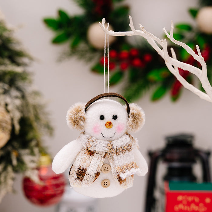 Santa Snowman Reindeer Hanging Ornament  Jessie Knowles