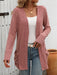 Mandy Open Front Long Sleeve Ribbed Cardigan  Jessie Knowles