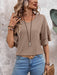 V-Neck Half Sleeve Blouse  Jessie Knowles